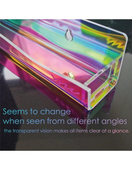 Estante para Esmalte de Uñas YMVV, 6 Piezas Iridiscentes