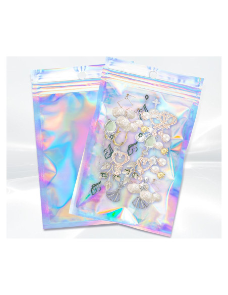 100 Bolsas Holográficas Reutilizables 3x4" Motomy para Alimentos 100 Bolsas Holográficas Reutilizables 3x4" Motomy para Alimentos