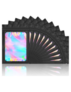 100 Bolsas Mylar Reutilizables a Prueba de Olores NKLEI 10x15 cm