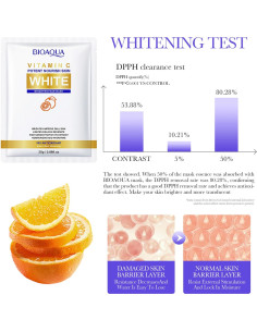 Máscara Facial Hidratante BIOAQUA Vitamina C 5x25g 2