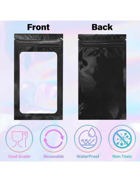 100 Bolsas Reutilizables Holográficas Piadis 10x15 cm