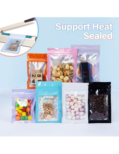 100 Bolsas Reutilizables Holográficas Piadis 10x15 cm