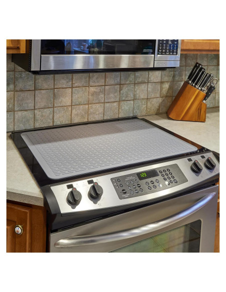 Alfombrilla de Silicona Parnoo 71.1x50.8 cm Gris para Estufa