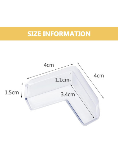 24 Protectores de Esquinas AIXMEET Silicona Transparente