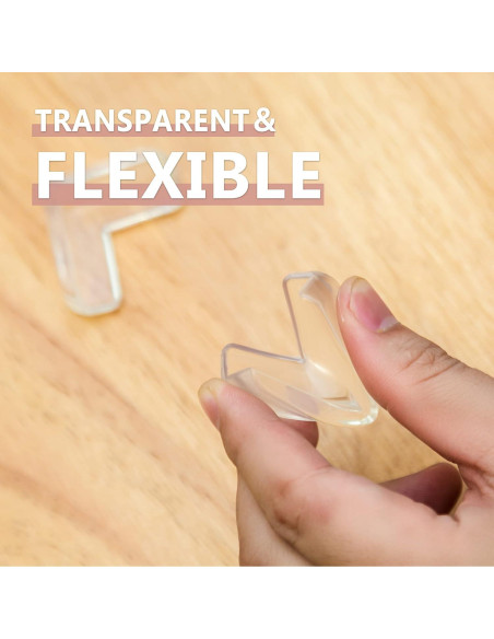 24 Protectores de Esquinas AIXMEET Silicona Transparente