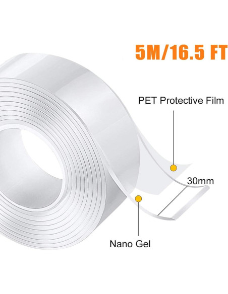 Almohadillas Antideslizantes QIYIHOME 5.03 m para Muebles