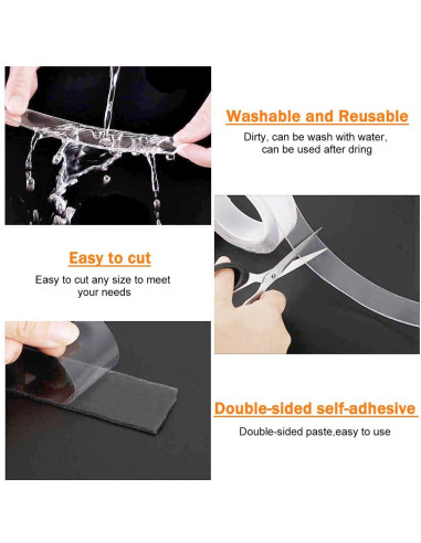 Almohadillas Antideslizantes QIYIHOME 5.03 m para Muebles