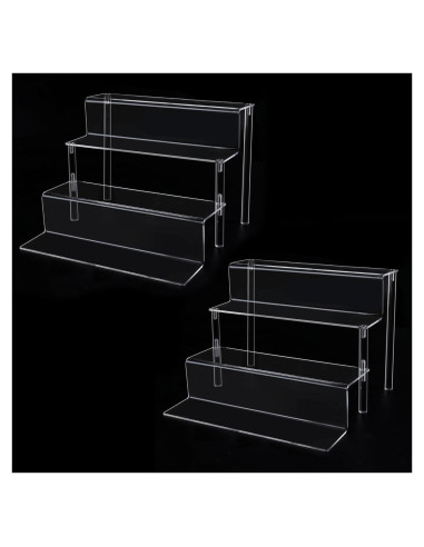 Organizador Acrílico 4 Niveles para Perfumes y Figuras Pop