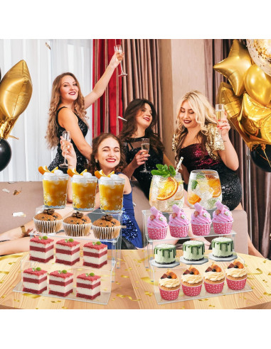 Organizador Acrílico 4 Niveles para Perfumes y Figuras Pop