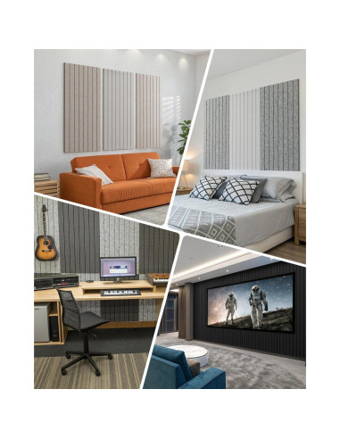 Paneles Aislantes Acústicos Autoadhesivos Soundsbay 3 Pzas 120x60cm