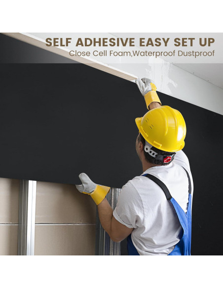 Espuma Acústica Aislamiento Sonoro Kaqiluo 2 Rollos 1.08 m