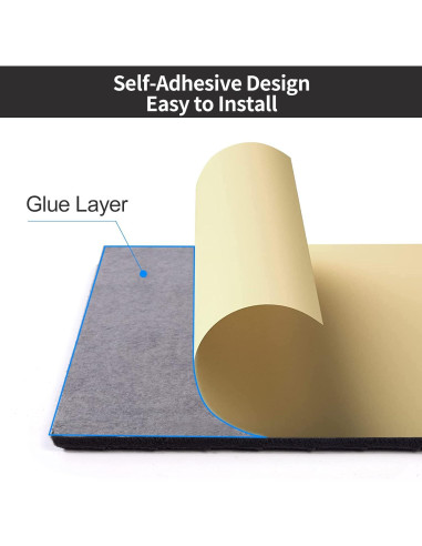 Paneles Acústicos HIJIRH 16 Pcs 30.48x30.48 cm Negro