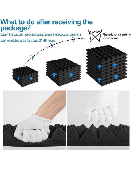 Paneles Acústicos Autoadhesivos Earppie 48 Piezas 30x30cm Gris