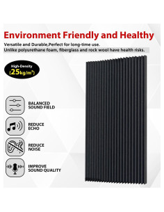 Panel Acústico FONESO 149.86x60.96cm Espuma Absorbente 2