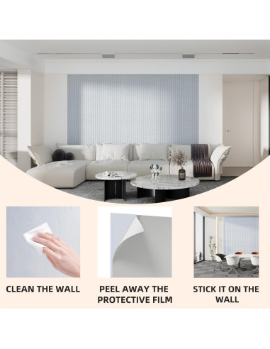 Paneles Acústicos Aislantes 4 Pzs Fibra Poliéster 121.9x30.5cm