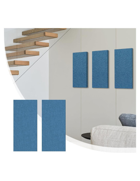 Paneles Acústicos Olanglab Marino 2 Piezas 60x30 cm