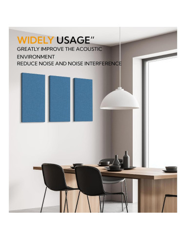 Paneles Acústicos Olanglab Marino 2 Piezas 60x30 cm