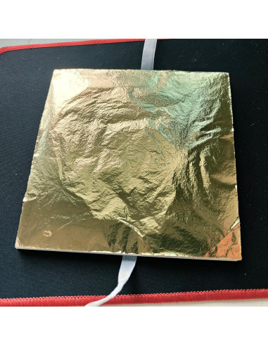 100 Hojas de Oro Imitación JINRUISI 14x14 cm para Manualidades