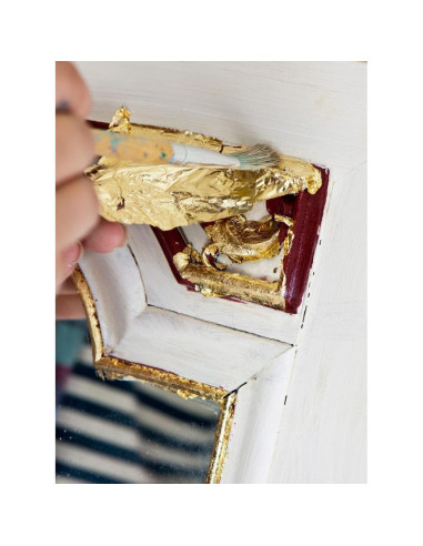 100 Hojas de Oro Imitación JINRUISI 14x14 cm para Manualidades