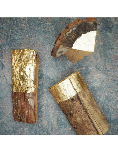 100 Hojas de Oro Imitación JINRUISI 14x14 cm para Manualidades