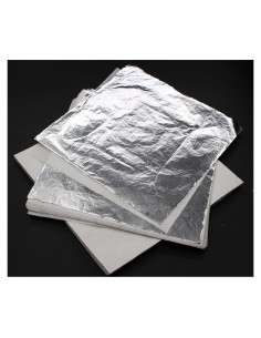 Hojas de Imitación de Oro JINRUISI 200 Unidades 14x14cm