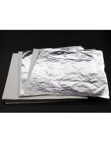 Hojas de Imitación de Oro JINRUISI 200 Unidades 14x14cm