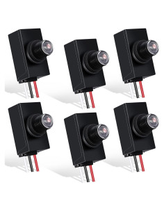 Sensor Fotoeléctrico Dusk a Dawn Flutesan 6 Unidades 100-277V