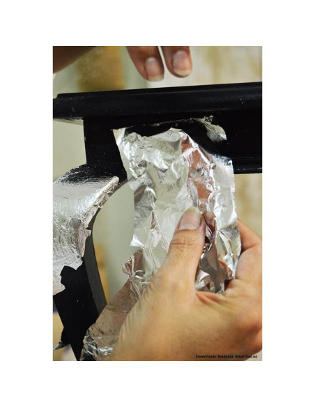 Hojas de Imitación de Oro JINRUISI 200 Unidades 14x14cm