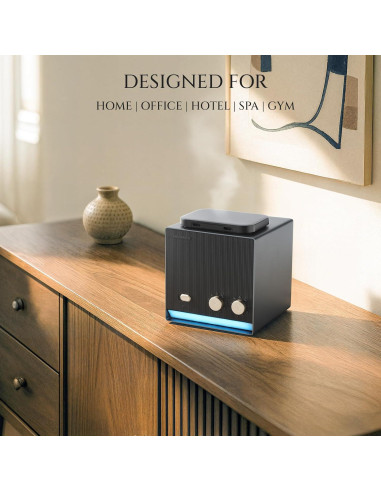 Difusor de Aceite Esencial Aromadd D-Air Pro Titanio Negro 200ml