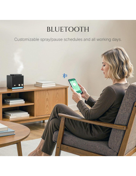 Difusor de Aceite Esencial Aromadd D-Air Pro Titanio Negro 200ml Difusor de Aceite Esencial Aromadd D-Air Pro Titanio Negro 200ml