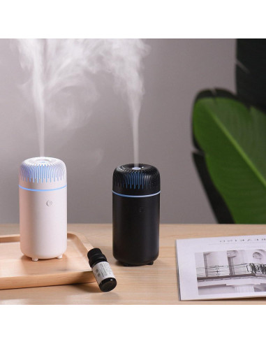 Difusor de Aire Humidificador USB UrrSovv 100ml Negro Portátil