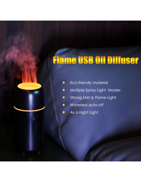 Difusor de Aromaterapia UrrSovv VL-US-23 USB 100ml Negro