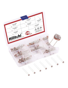 Hilitchi 210 Piezas LDR 5mm Fotoresistores Sensores de Luz
