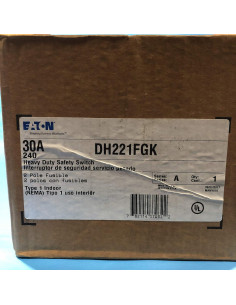 Interruptor de Seguridad Eaton DH221FGK 30A 250V Alta Resistencia 2