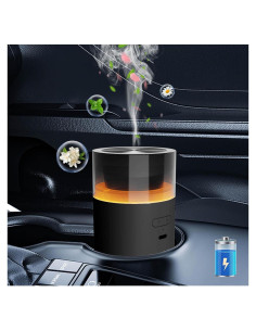 Difusor de Aceite Esencial HODEMI para Auto 100ml Negro