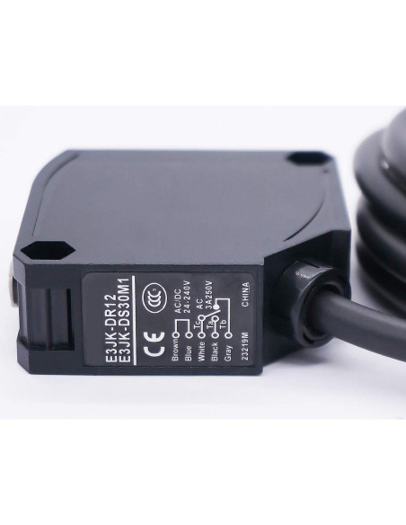 Sensor Fotoeléctrico Infrarrojo Twidec E3JK-DR12 0-80CM