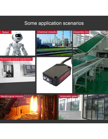 Sensor Fotoeléctrico IKSACE E3Z-R61 NPN Montaje Pared 2 Piezas