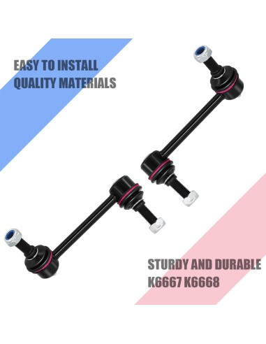 Kit 4 Piezas Enlace Barra Estabilizadora HALEQP K80824 K80825