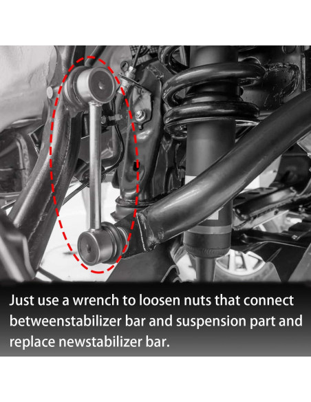 Kit 4 Piezas Enlace Barra Estabilizadora HALEQP K80824 K80825