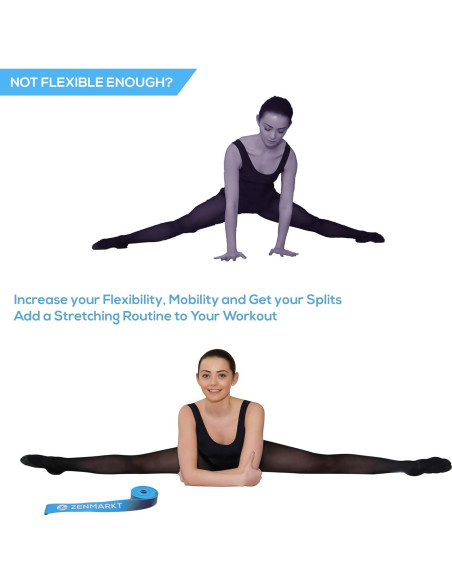 Banda de Estiramiento Zenmarkt para Flexibilidad y Fuerza - Goma Natural