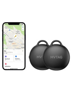 Rastreador Bluetooth Weevoo F6 IP67 para iOS, Batería Reemplazable