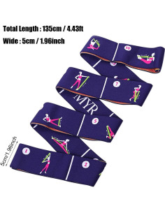 Correa de Estiramiento Elástica Xemz 135x5 cm 10 Asas Yoga 2