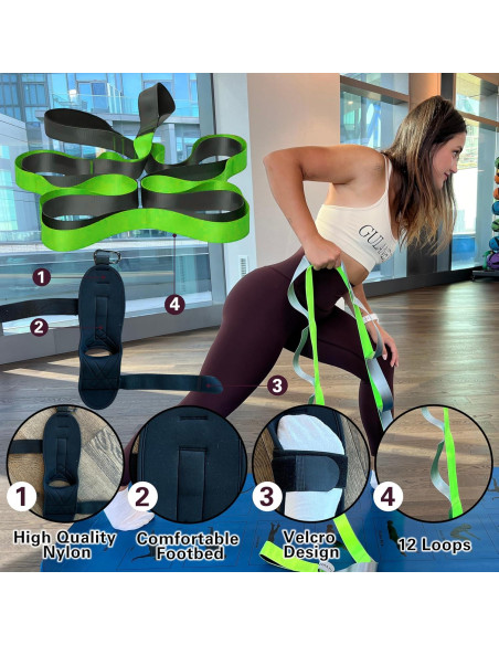 Correa de Estiramiento GULANESSY 2.44m para Pies y Pantorrillas