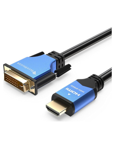 Cable HDMI a DVI BlueRigger 0.91m Macho a Macho Alta Velocidad