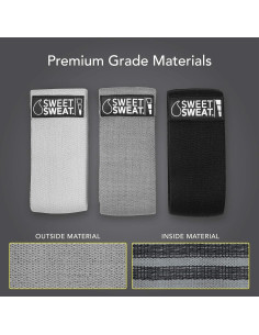 Bandas de Cadera Sweet Sweat - 3 Niveles de Resistencia Antideslizantes 2