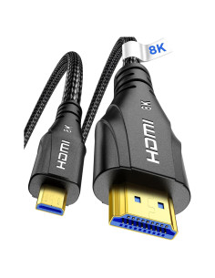 Cable Micro HDMI a HDMI Cratree 1.01m 8K 60Hz Ultra Alta Velocidad