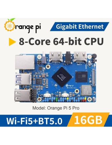 Orange Pi 5 Pro 16GB LPDDR5 Rockchip RK3588S Placa de Desarrollo
