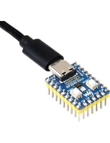 Placa Mini RP2040-Zero Waveshare con Encabezado Pre-soldado