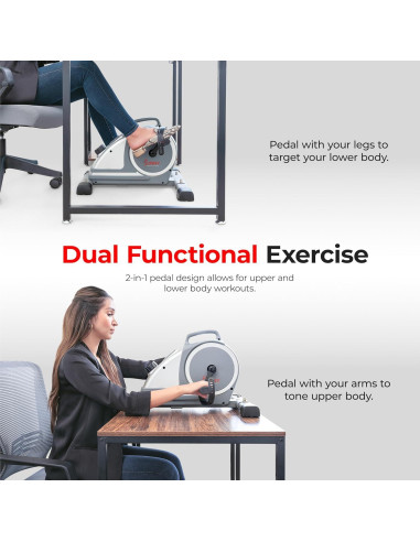 Bicicleta de Ejercicio Mini Sunny Health & Fitness Magnética