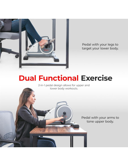 Bicicleta de Ejercicio Mini Sunny Health & Fitness Magnética